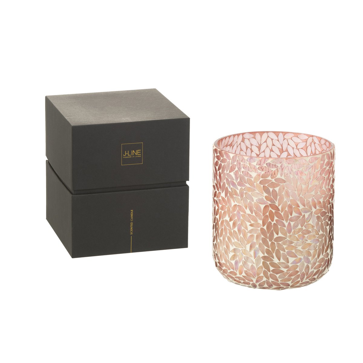 J-Line geurkaars Tender Rose - roze - large - 120U