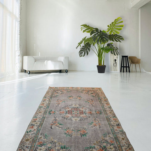 Boho vintage vloerkleed - 275x165 cm - HANDGEMAAKT