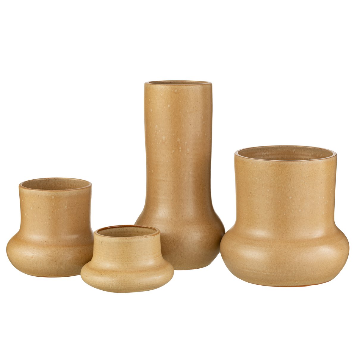 J-Line vaas Organic - keramiek - beige