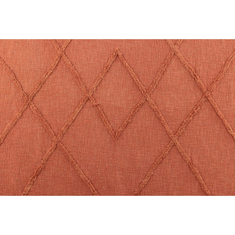 J-Line Plaid - katoen - terracotta - 190 x 56 cm