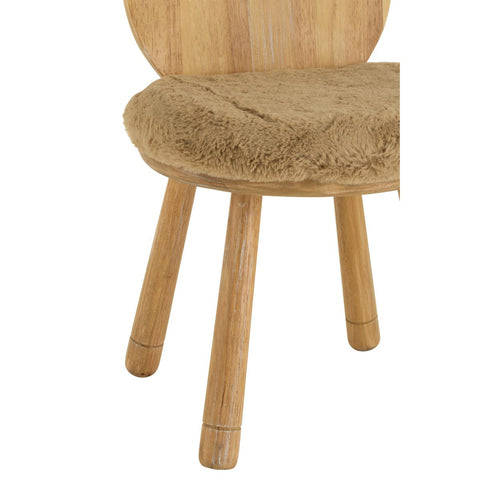 J-Line stoel Kind Beer - hout - naturel