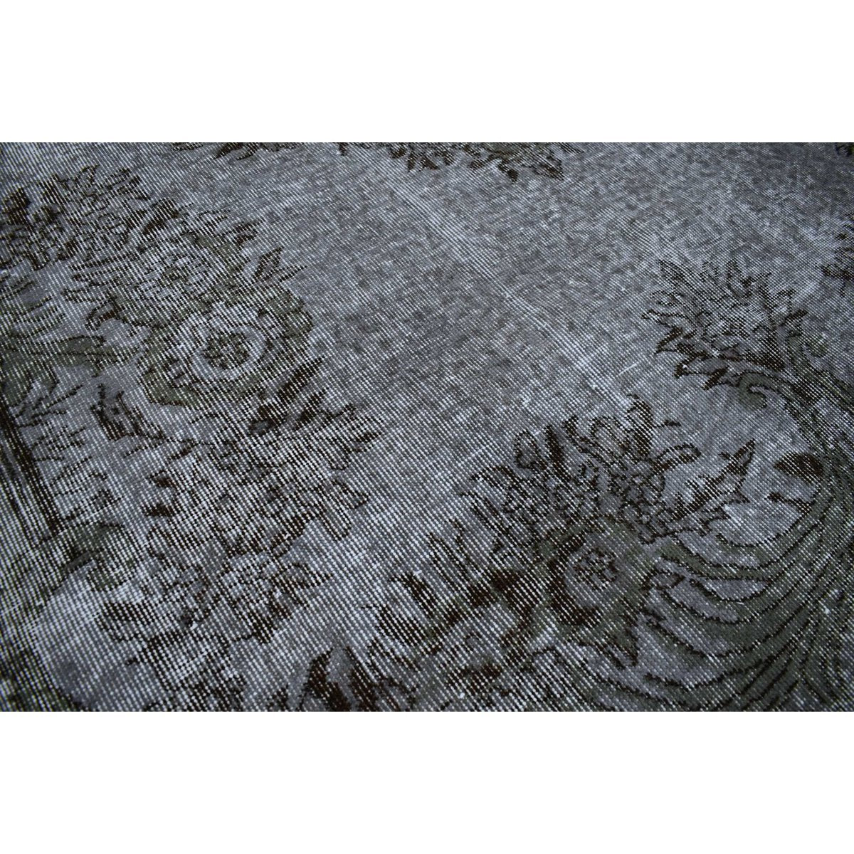 Grijs vintage vloerkleed - 297x194 cm - HANDGEMAAKT