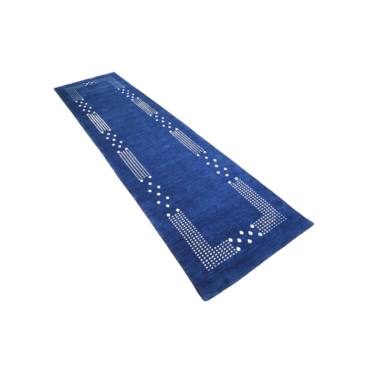 Blauwe Gabbeh loper - 310x80 cm - HANDGEMAAKT