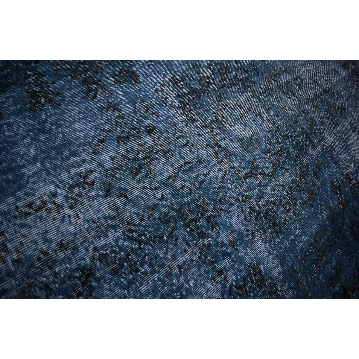 Blauw vintage vloerkleed - 287x157 cm - HANDGEMAAKT