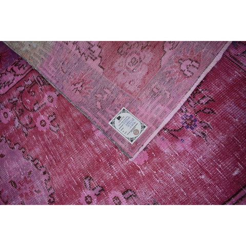 Roze vintage vloerkleed - 265x148 cm - HANDGEMAAKT