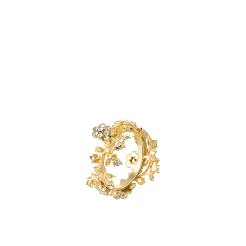 J-Line Dun servetring - metaal - goud