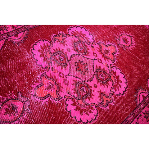 Roze vintage vloerkleed - 268x160 cm - HANDGEMAAKT