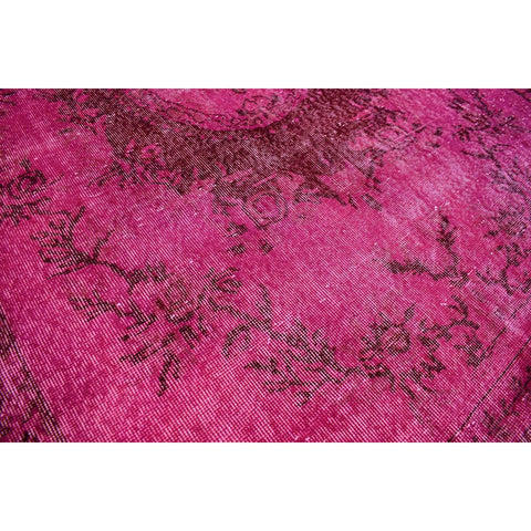 Roze vintage vloerkleed - 292x178 cm - HANDGEMAAKT