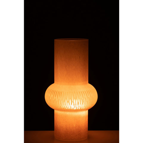 J-Line vaas Streep Bal - glas - lichtroze - small