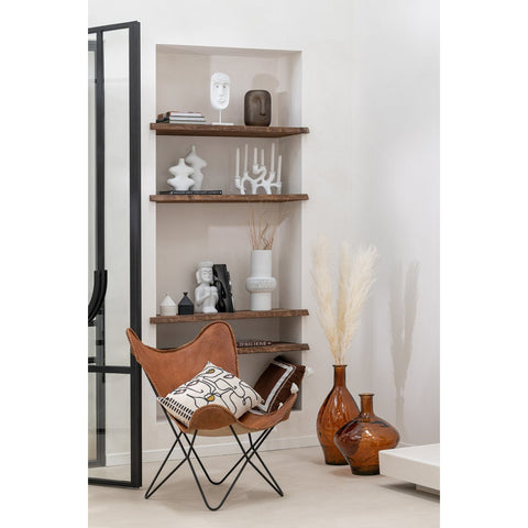 J-Line vaas Cherry - glas - bruin - 46 cm hoog