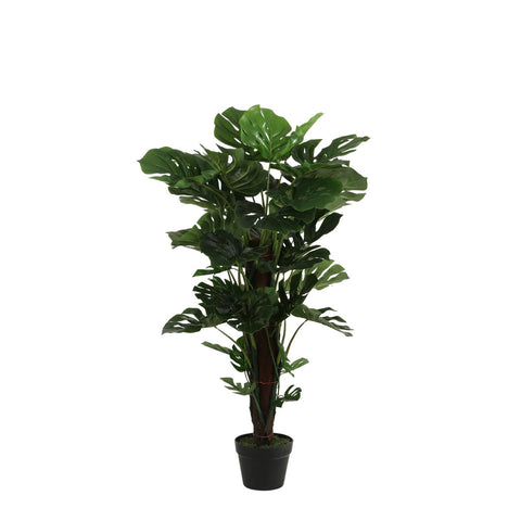Monstera Kunstplant - H105 x Ø60 cm - Groen