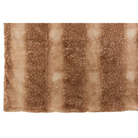 J-Line Plaid - polyester - bruin/beige - 175 x 130 cm
