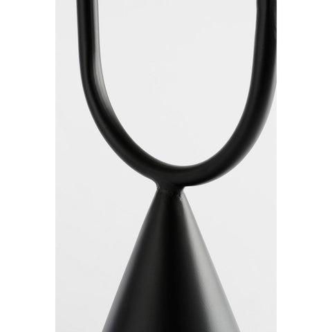 Ruben Plantentafel - H60 x Ø24 cm - Metaal - Zwart