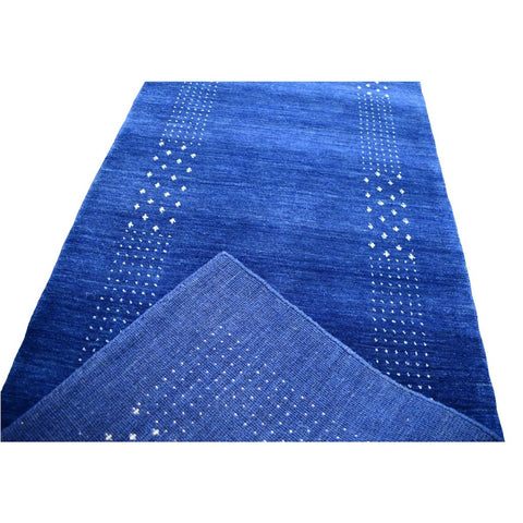 Blauwe Gabbeh loper - 284x80 cm - HANDGEMAAKT