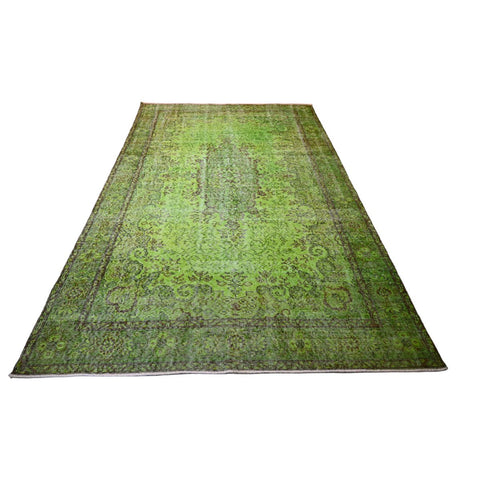 Groen vintage vloerkleed - 285x174 cm - HANDGEMAAKT