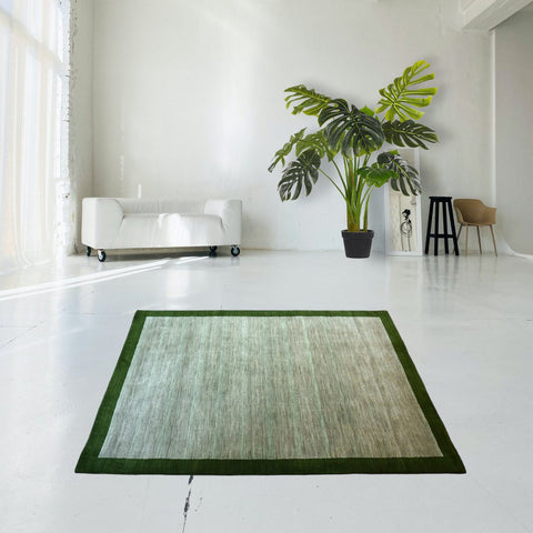 Groen vloerkleed - 176x123 cm - HANDGEMAAKT