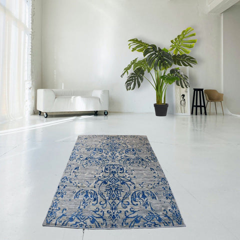 Modern art deco vloerkleed - 180x123 cm - HANDGEMAAKT