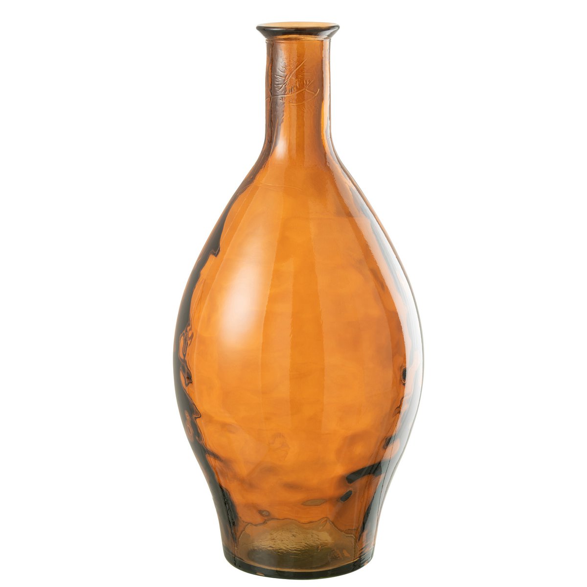 J-Line vaas Hoog - glas - bruin - 60 cm hoog