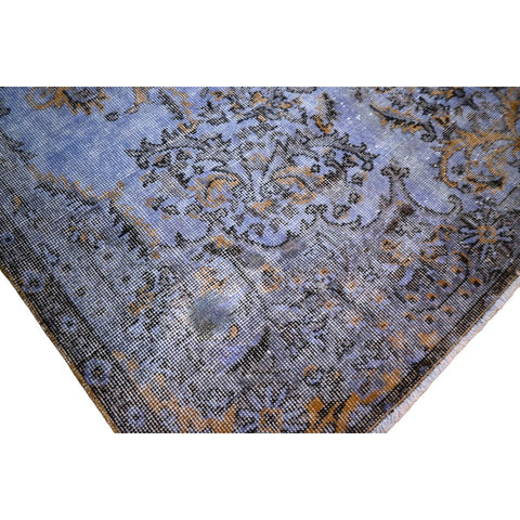 Blauw vintage vloerkleed - 297x175 cm - HANDGEMAAKT