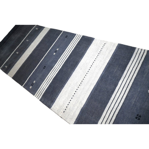 Gestreepte Gabbeh loper - 312x80 cm - HANDGEMAAKT