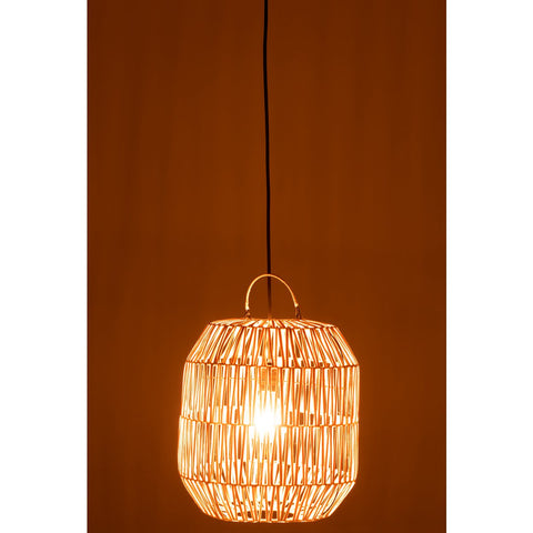 J-Line Cyclinderlamp - rotan - naturel