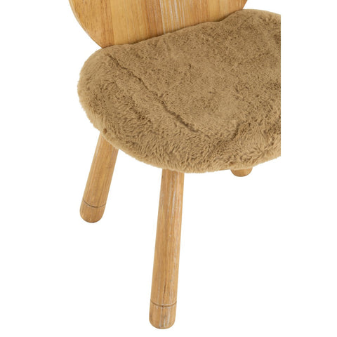 J-Line stoel Kind Beer - hout - naturel