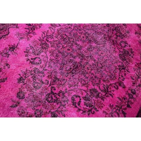 Roze vintage vloerkleed - 284x174 cm - HANDGEMAAKT