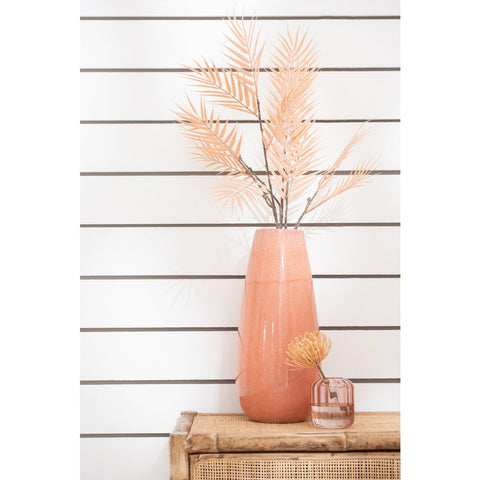 J-Line vaas Effen Rond - keramiek - pompelmoes - large - 48.00 cm hoog