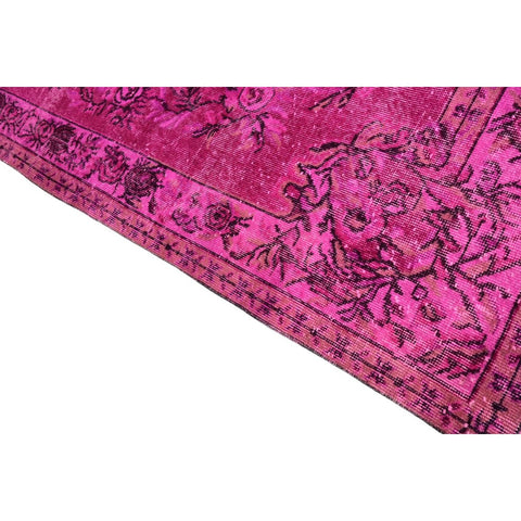 Roze vintage vloerkleed - 285x188 cm - HANDGEMAAKT