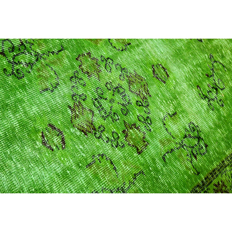 Groen vintage vloerkleed - 205x120 cm - HANDGEMAAKT