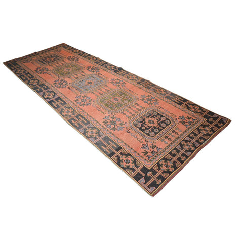 XL vintage vloerkleed - 335x125 cm - HANDGEMAAKT