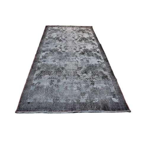 Grijs vintage vloerkleed - 202x102 cm - HANDGEMAAKT