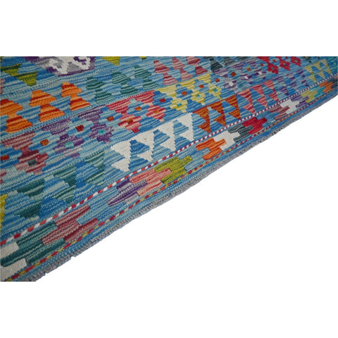 Kleurrijke kelim - 295x205 cm - HANDGEMAAKT