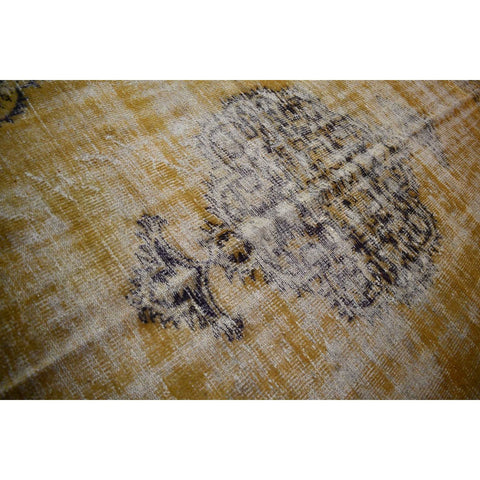 Geel vintage vloerkleed - 265x190 cm - HANDGEMAAKT
