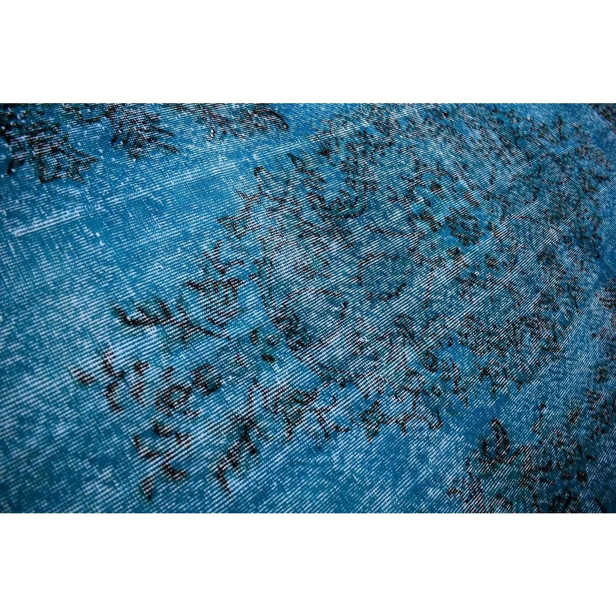 Blauw vintage vloerkleed - 285x170 cm - HANDGEMAAKT