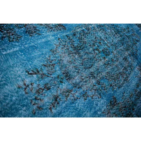 Blauw vintage vloerkleed - 285x170 cm - HANDGEMAAKT