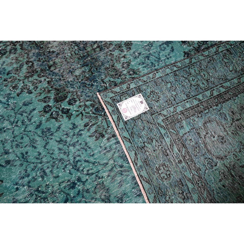 Turquoise vintage vloerkleed - 293x200 cm - HANDGEMAAKT