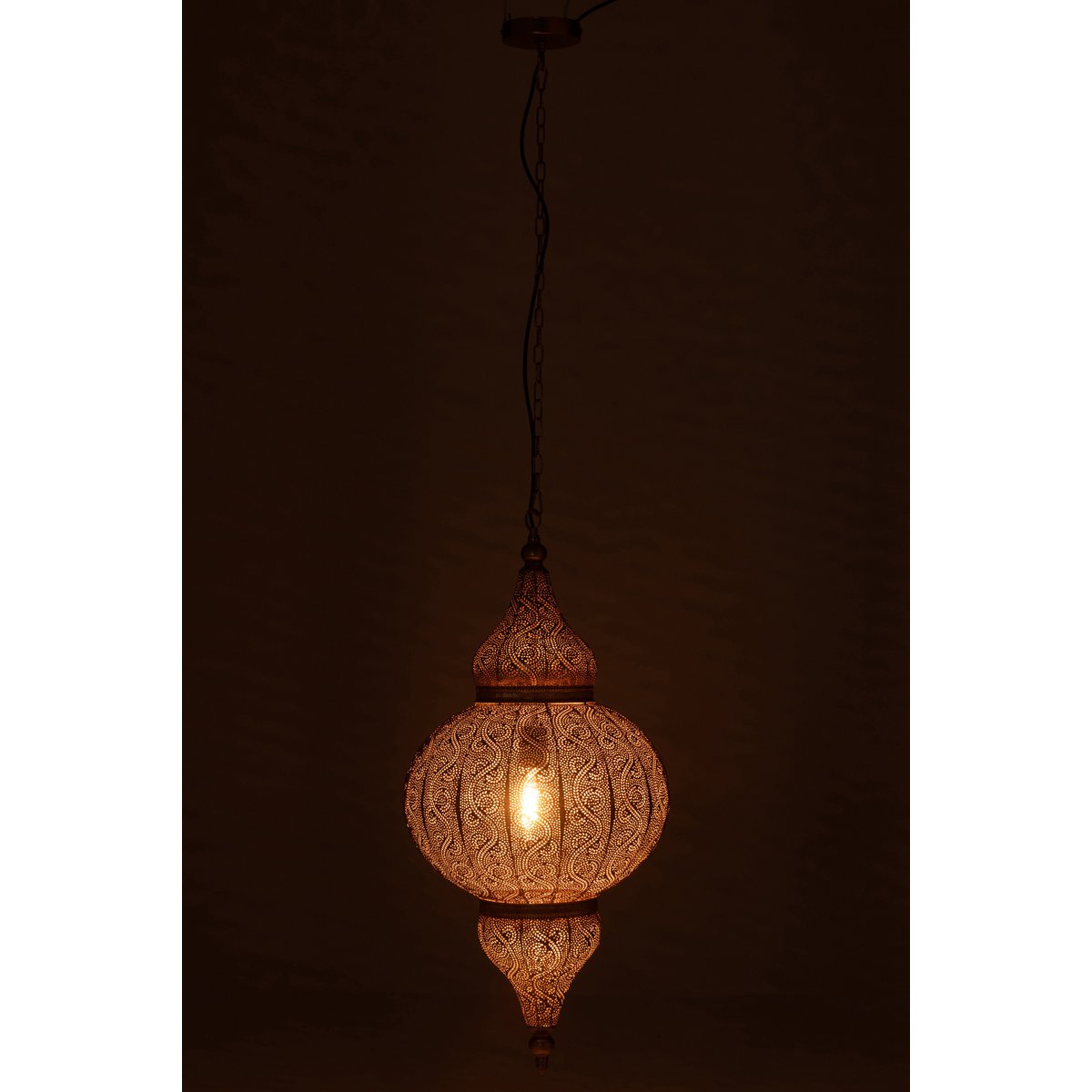J-Line hanglamp Boor - metaal - goud - large