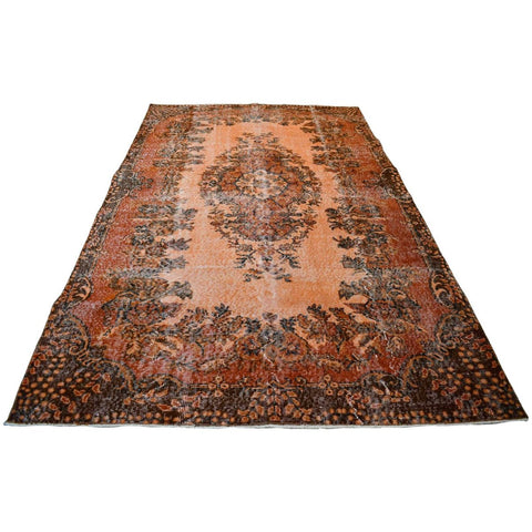 Vintage vloerkleed oranje - 274x167 cm - HANDGEMAAKT