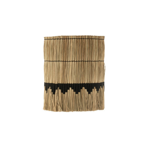 J-Line Lampenkap Motief Gras Naturel/Zwart Large