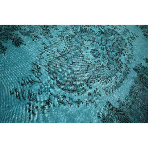 Turquoise vintage vloerkleed - 272x175 cm - HANDGEMAAKT