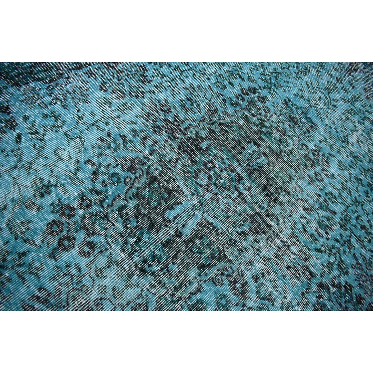 Blauw vintage vloerkleed - 258x153 cm - HANDGEMAAKT