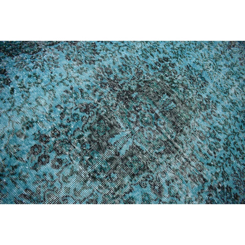Blauw vintage vloerkleed - 258x153 cm - HANDGEMAAKT