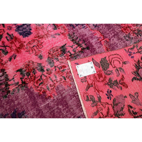 Roze vintage vloerkleed - 277x170 cm - HANDGEMAAKT