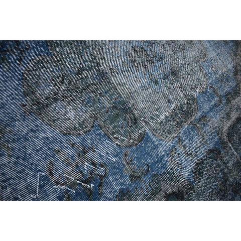Blauw vintage vloerkleed - 270x170 cm - HANDGEMAAKT