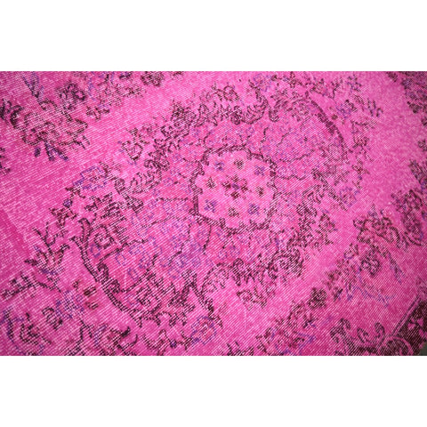 Roze vintage vloerkleed - 207x118 cm - HANDGEMAAKT
