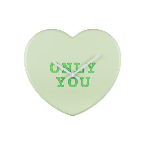 Wandklok Hart Snoep
