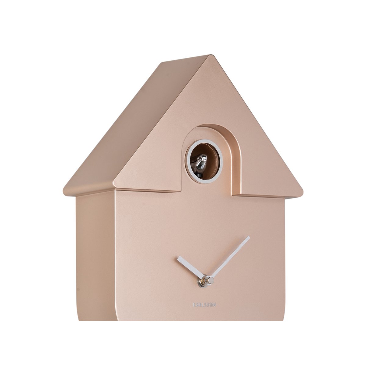 Wandklok Modern Koekoek Metallic