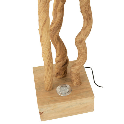 J-Line Staanlamp Takken Hout Naturel