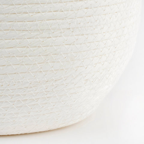 Jorck Plantenmand - Set van 3 - H24 x Ø26 cm - Off White